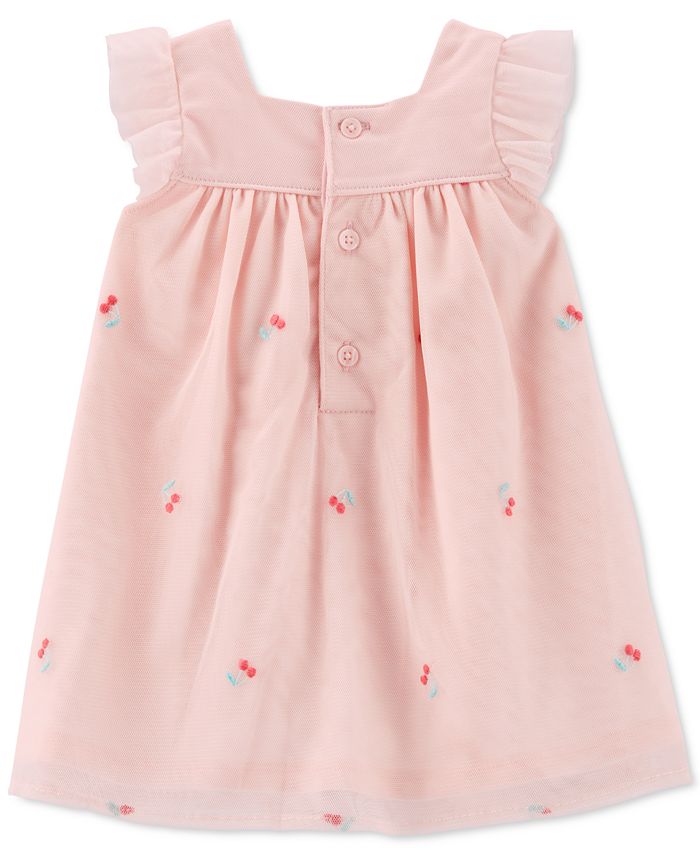 Carter's Baby Girls Embroidered Cherry Tulle Dress Macy's