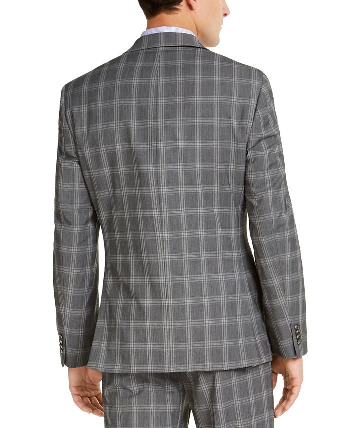 Alfani Men's Slim Fit Plaid Suit Jacket
