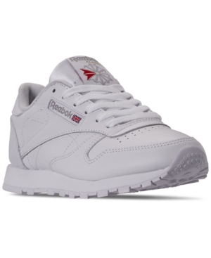 image of Reebok Women-s Classic Leather Casual Sneakers from Finish Line