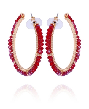 image of Nanette Nanette Lepore Winter Garden Beaded C-Hoop Earring