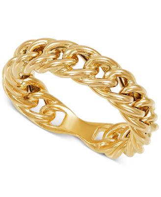 Macy's - Curb Link Statement Ring in 10k Gold