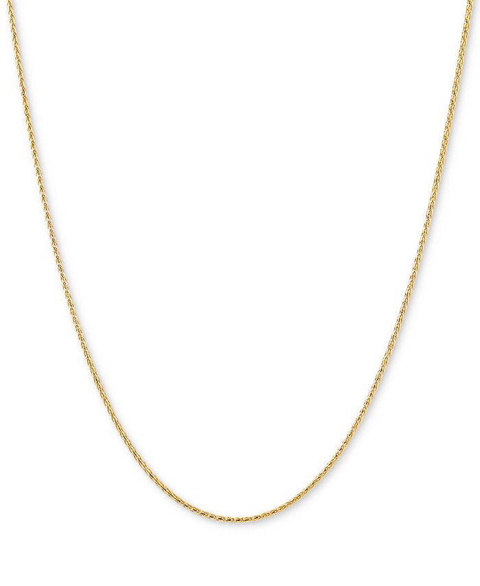 Italian Gold - Wheat Link 20" Chain Necklace in 14k Gold