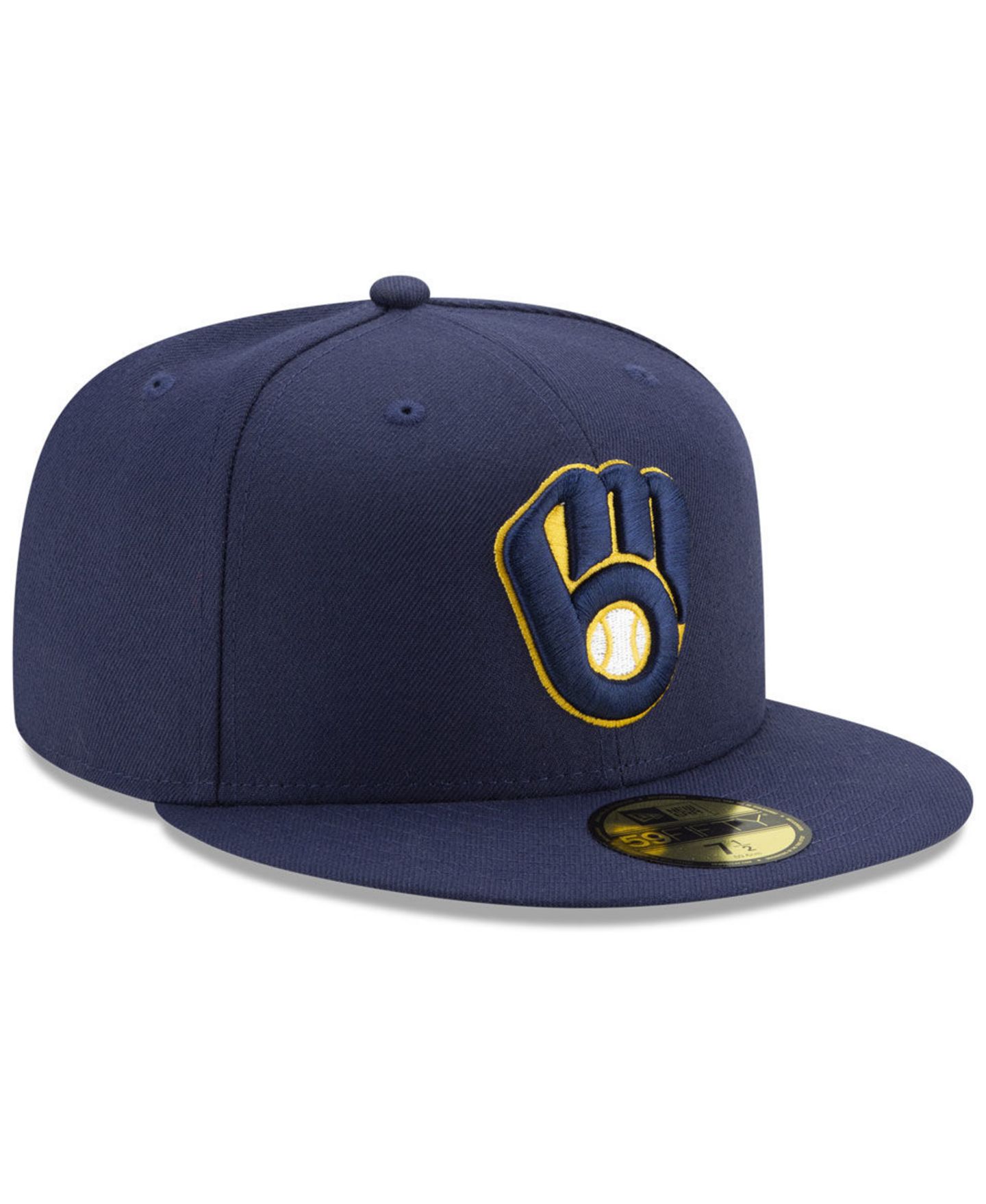 Мужская кепка New Era Milwaukee Brewers Authentic Collection 59FIFTY Fitted — фото 3