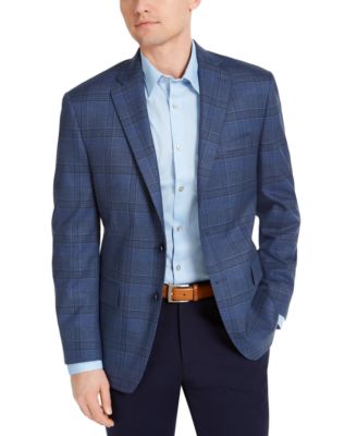 Michael kors blue plaid suit on sale