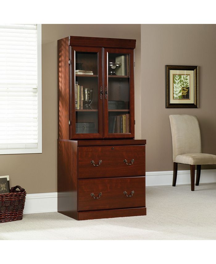 Sauder Heritage Hill Cassettiera Laterale Classico Ciliegio | 2 Cassetti Per File Con Serratura E Sicurezza
