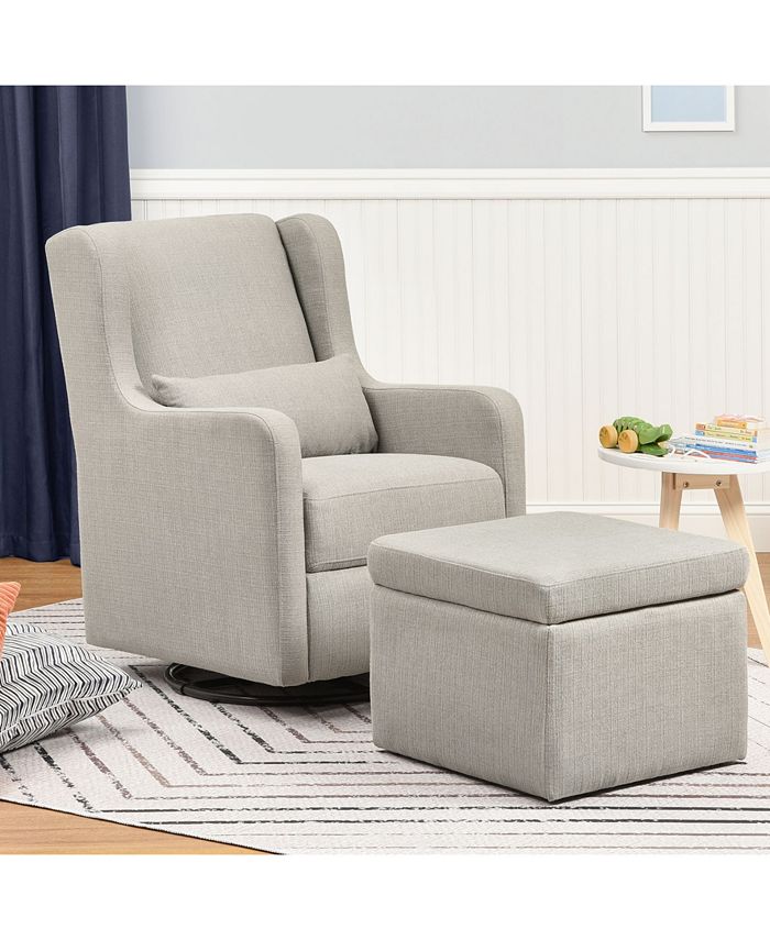 Carter's by DaVinci Adrian Swivel Glider and Storage Ottoman Set
