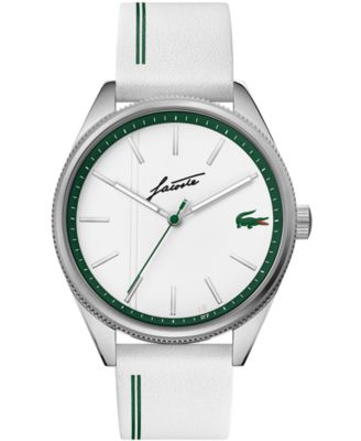 white lacoste watch men's