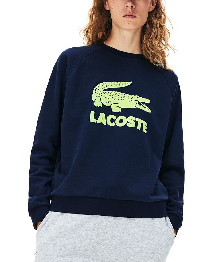 hvor som helst mover Kejser Lacoste Women's Lightweight French Terry Logo Sweatshirt - Macy's