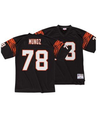 Mitchell & Ness Men's Cincinnati Bengals Anthony Munoz #78 1989 Black  Throwback Jersey