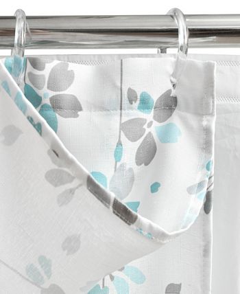 Lush Décor - Weeping Flora 16Pc Shower Curtain Set
