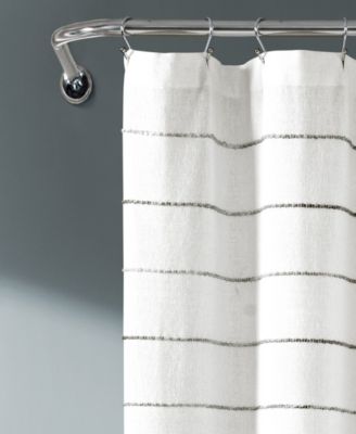 Ombre Stripe Yarn Dyed Cotton Shower Curtain, 72" x 72"