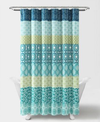 Bohemian Stripe Shower Curtain, 72" x 72"