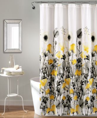 Zuri Flora Shower Curtain, 72" x 72"