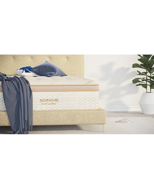 Saatva HD 15" Luxury Firm Euro Pillow Top Mattress Set King & Reviews Mattresses Macy's