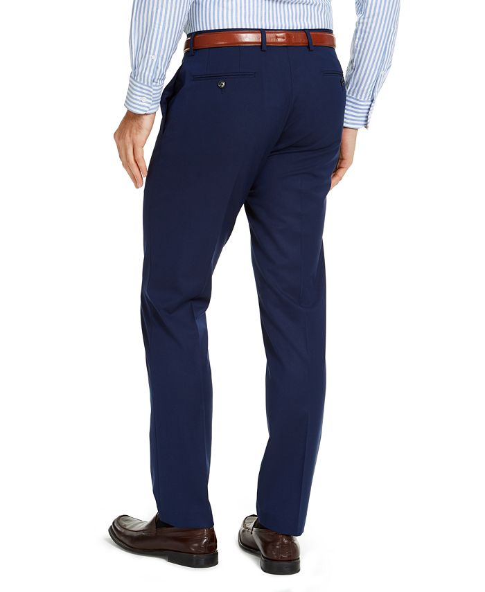 Van Heusen Men's Slim-Fit Stretch Bright Navy Blue Solid Suit - Macy's