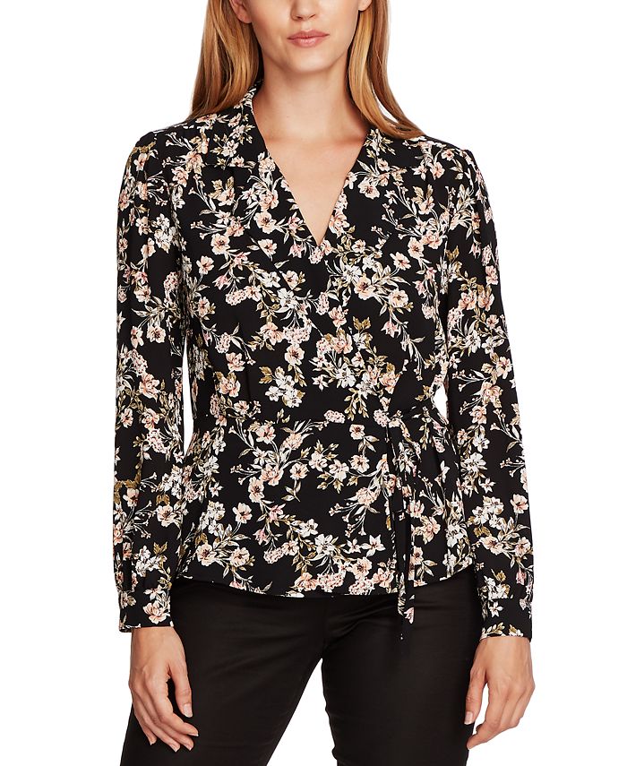 Vince camuto hotsell wrap blouse