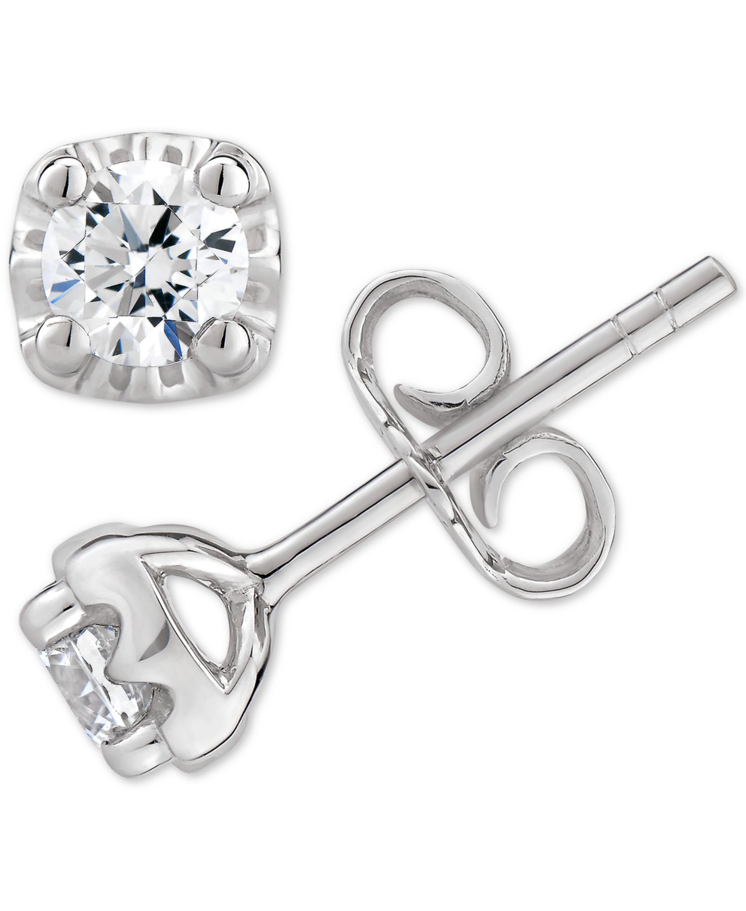 Diamond Stud Earrings (1/2 ct. t.w.) in 14k White, Yellow or Rose Gold