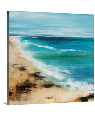 16 in. x 16 in. "Coastal Breeze" by Sydney Edmunds Canvas Wall Art