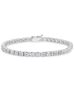 Giani Bernini Cubic Zirconia Tennis Bracelet In Sterling Silver, Created For Macy's In Sterling Silver