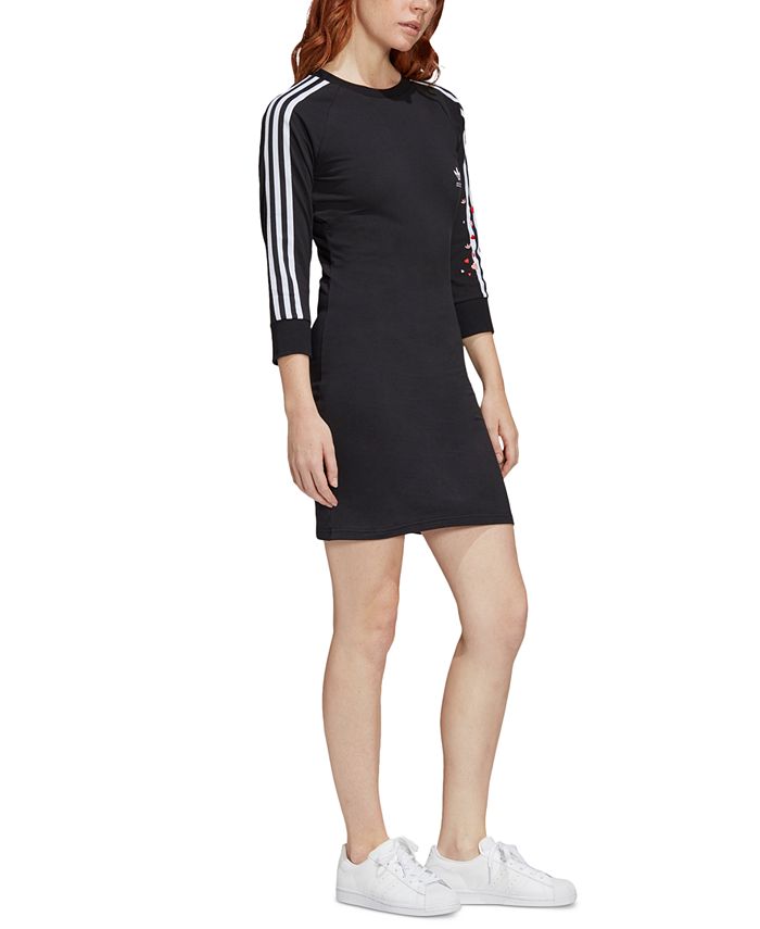 adidas Women's 3-Stripe Heart T-Shirt Dress - Macy's