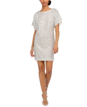 VINCE CAMUTO SEQUINED SHIFT DRESS