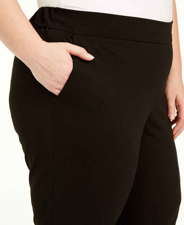 Kasper Plus Size Pull-On Modern Dress Pants - Macy's