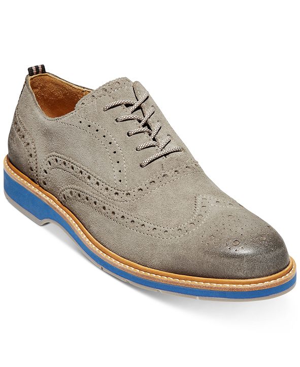 cole haan morris tan wingtip oxfords