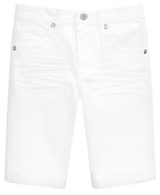 ladies white denim shorts