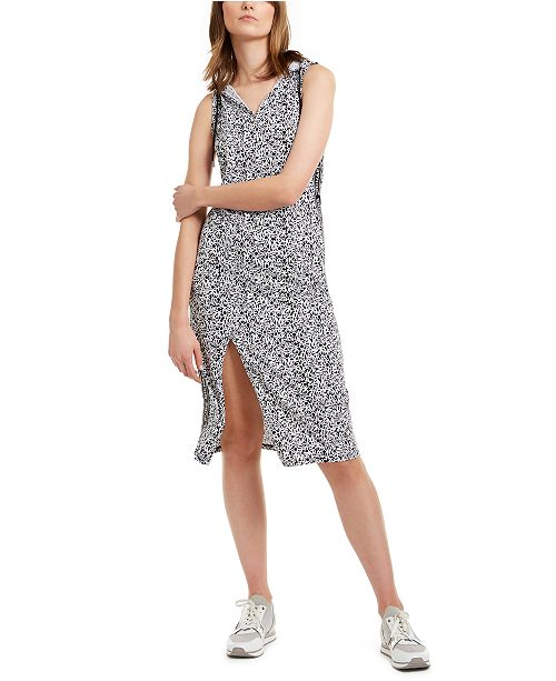 Michael Kors V Neck Hooded Logo Dress Reviews Women