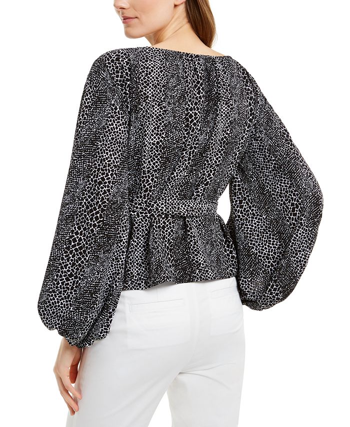tie waist wrap shirt
