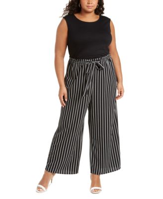 Love Squared - Trendy Plus Size Printed Jumpsuit