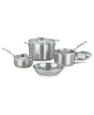 UPC 086279051370 product image for Cuisinart Multiclad Pro Triple Ply Stainless 7-Pc. Cookware Set | upcitemdb.com