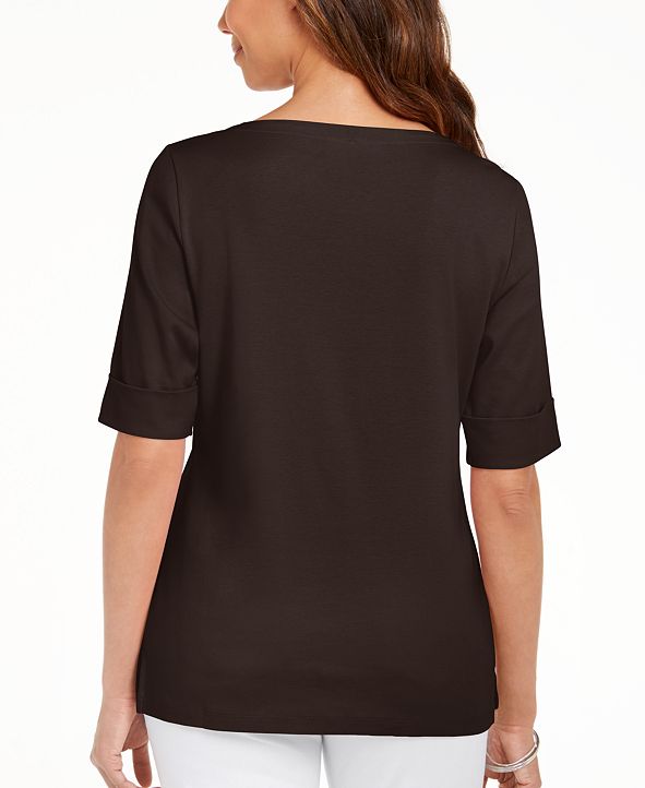 macys boat neck tops