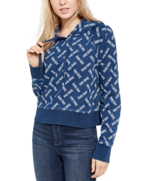 image of Tommy Jeans Logo-Print Hoodie