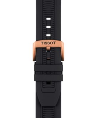 Tissot Men's Swiss Chronograph T-Sport T-Race Black Silicone Strap