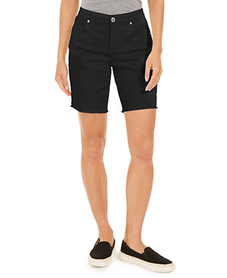 Style & Co Raw-Edge Bermuda Shorts, Created for Macy's - Macy's