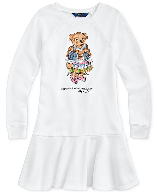 Polo Ralph Lauren Big Girls Madras Bear Terry Dress Reviews