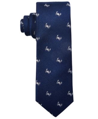 Lauren Ralph Lauren - Big Boys Navy Blue Baby Crab Silk Tie