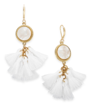 image of Inc Gold-Tone Multi-Tassel Drop Earrings, Created for Macy-s