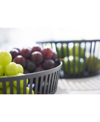 Yamazaki - Tower Striped Steel Fruit Basket
