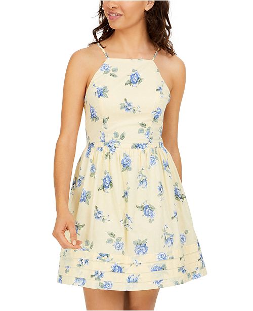 City Studios Juniors Floral Print A Line Dress Reviews