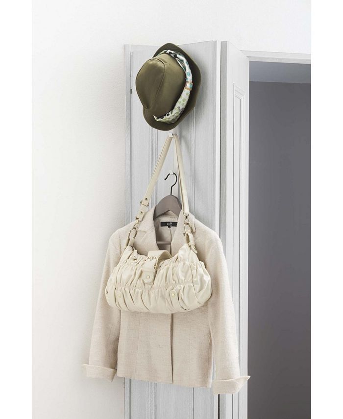 Yamazaki USA Yamazaki Home Over The Door Hooks - Hanging Coat Rack Steel Wide Over The Door W003042970