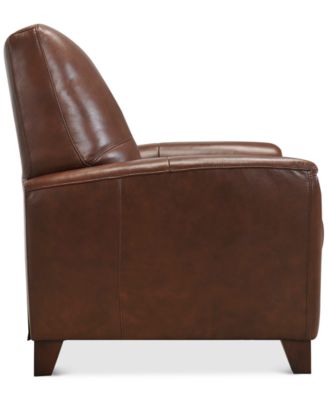 Brayna 35" Classic Leather Pushback Recliner, Created for Macy's