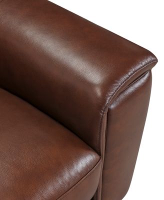 Brayna 35" Classic Leather Pushback Recliner, Created for Macy's