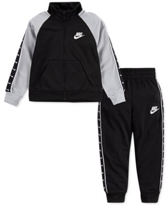 Nike Little Boys Swoosh Tricot Jacket and Pant Set, 2 Piece - Macy's
