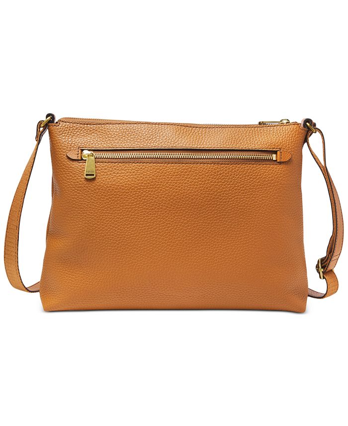 Fossil Kinley Colorblock Leather Crossbody - Macy's