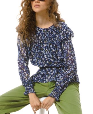 michael kors floral blouse