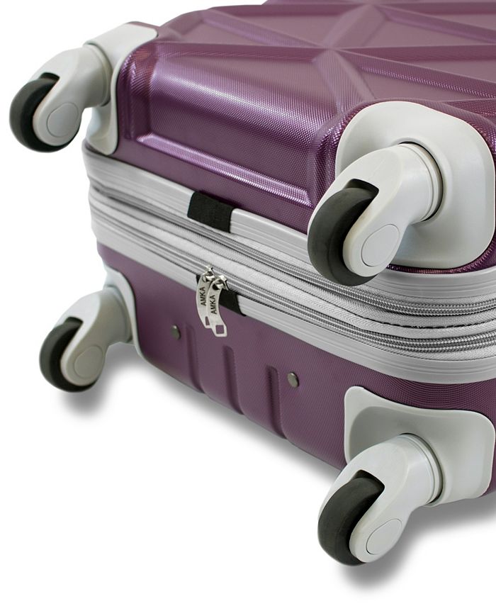 AMKA Gem 2Pc. CarryOn Hardside Cosmetic Luggage Set Macy's