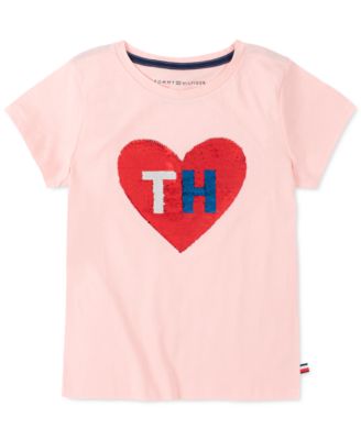 tommy hilfiger heart t shirt