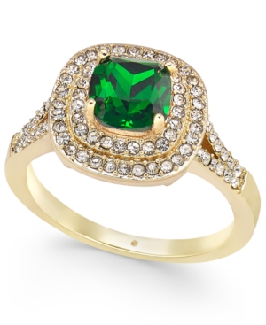 image of Charter Club Stone Crystal Halo Birthstone Ring, Created for Macy-s